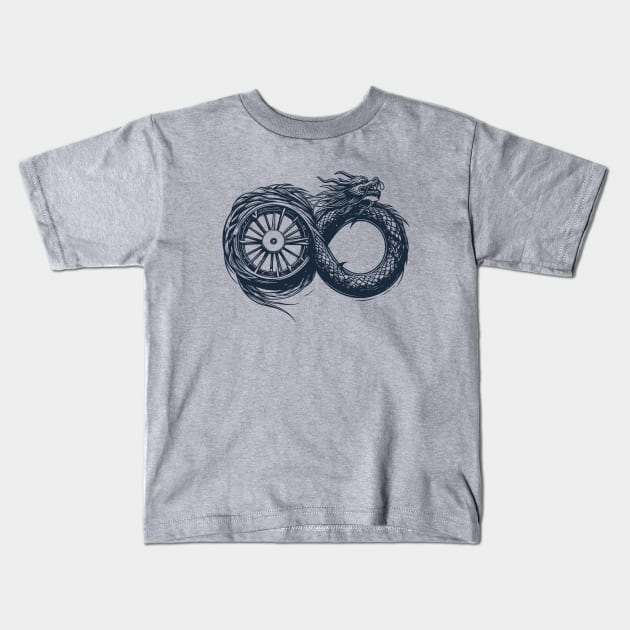 infinity dragon  reborn - the wheel of time Kids T-Shirt by whatyouareisbeautiful